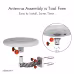 TA-A1 360 Degree Steering TV Antenna UV Dual Band 47-860 MHz 15-18dB HD Outdoor, Forbidden Platform - Walmart, Amazon
