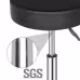 Semi-PU Leather SGS Certified Air Bar Shaped Cotton 8cm Thickness Nylon Wheel 150kg Black Technician Stool Round Cushion Semi-PU Leather SGS Certified Air Bar Shaped Cotton 8cm Thickness Nylon Wheel 150kg Black Technician Stool Round Cushion