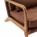 Armrests, Single Lounge Chair, Oak, Upholstered, Foil Stamping Cloth, Orange, Interior Lounge Chair, N101