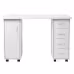 White 120X54X81cm One Door Four Drawers Computer Desk Nail Art Table 1PC
