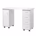 White 120X54X81cm One Door Four Drawers Computer Desk Nail Art Table 1PC White 120X54X81cm One Door Four Drawers Computer Desk Nail Art Table 1PC