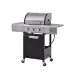 Propane Grill 3 Burner Barbecue Grill Stainless Steel Gas Grill With Side Burner And Cover For Outdoor BBQ, Camping