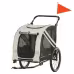Aosom 2-in-1 Pet Bike Trailer For Small Dogs, Road-Visibility Bicycle Stroller, Weather-Strong Bike Wagon Trailer Sidecar Attachment, White Aosom 2-in-1 Pet Bike Trailer For Small Dogs, Road-Visibility Bicycle Stroller, Weather-Strong Bike Wagon Trailer Sidecar Attachment, White