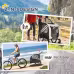 Aosom 2-in-1 Pet Bike Trailer For Small Dogs, Road-Visibility Bicycle Stroller, Weather-Strong Bike Wagon Trailer Sidecar Attachment, White