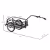 Aosom Bike Cargo Trailer, Bicycle Trailer, Heavy-Duty Bike Wagon Cart, Foldable Compact Storage, With Universal Hitch, 16 Wheels, 88 Lbs. Capacity, Black