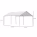 Outsunny 10x20 Carport Heavy Duty Galvanized Car Canopy With Included Anchor Kit, 3 Reinforced Steel Cables, White Outsunny 10x20 Carport Heavy Duty Galvanized Car Canopy With Included Anchor Kit, 3 Reinforced Steel Cables, White