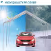 Outsunny 10x20 Carport Heavy Duty Galvanized Car Canopy With Included Anchor Kit, 3 Reinforced Steel Cables, White Outsunny 10x20 Carport Heavy Duty Galvanized Car Canopy With Included Anchor Kit, 3 Reinforced Steel Cables, White