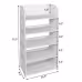 WPC - 5 Layers Carved Shoe Rack - A - 42X24X80cm