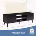 Panel TV Cabinet Can Store Black Cabinets, Suitable For Home Living Room Office TV Cabinet