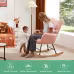 Teddy Fabric Gliding Rocking Chair Teddy Fabric Gliding Rocking Chair