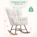 Teddy Fabric Gliding Rocking Chair Teddy Fabric Gliding Rocking Chair