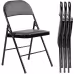Leather Upholstered Folding Chair