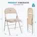 Leather Upholstered Folding Chair Leather Upholstered Folding Chair