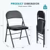 Leather Upholstered Folding Chair