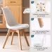 PU Leather Upholstered Dining Chairs With Wood Legs, Set Of 4 For Kitchen, Dining, Living Room