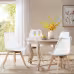 PU Leather Upholstered Dining Chairs With Wood Legs, Set Of 4 For Kitchen, Dining, Living Room
