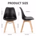 PU Leather Upholstered Dining Chairs With Wood Legs, Set Of 4 For Kitchen, Dining, Living Room PU Leather Upholstered Dining Chairs With Wood Legs, Set Of 4 For Kitchen, Dining, Living Room