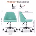 Modern Fabric Armless Adjustable Swivel Office Desk Chairs With Wheels Modern Fabric Armless Adjustable Swivel Office Desk Chairs With Wheels
