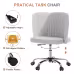 Modern Fabric Armless Adjustable Swivel Office Desk Chairs With Wheels Modern Fabric Armless Adjustable Swivel Office Desk Chairs With Wheels