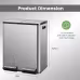 60 Liter Stainless Steel Trash Can