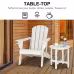 45.5x45.5x45.5cm Single Layer Round White HDPE Side Table 45.5x45.5x45.5cm Single Layer Round White HDPE Side Table