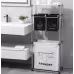 Laundry Basket 3-tier Laundry Sorter With 4 Removable Bags For Organizing Clothes, Laundry, Light Laundry, Dark Laundry, 3 Hooks