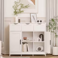 Cabinets With Drawers And Shelves, Living Room, Bedroom, Bathroom Decor Cabinets Furniture Home Decor - White Cabinets With Drawers And Shelves, Living Room, Bedroom, Bathroom Decor Cabinets Furniture Home Decor - White