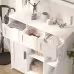 Cabinets With Drawers And Shelves, Living Room, Bedroom, Bathroom Decor Cabinets Furniture Home Decor - White Cabinets With Drawers And Shelves, Living Room, Bedroom, Bathroom Decor Cabinets Furniture Home Decor - White