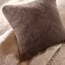 7 Piece Quilt Set With Euro Shams And Throw Pillows Beige King Cal King