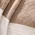 7 Piece Quilt Set With Euro Shams And Throw Pillows Beige King Cal King