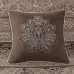 5 Piece Reversible Jacquard Bedspread Set Brown Gold Queen