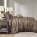 5 Piece Reversible Jacquard Bedspread Set Brown Gold King 5 Piece Reversible Jacquard Bedspread Set Brown Gold King