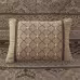 5 Piece Reversible Jacquard Bedspread Set Brown Gold King
