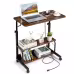 Retro Brown Adjustable Computer Desk