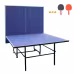 9ft Mid-Size Table Tennis Table Foldable & Portable Ping Pong Table Set For Indoor Games With Net, 2 Table Tennis Paddles And 3 Balls 9ft Mid-Size Table Tennis Table Foldable & Portable Ping Pong Table Set For Indoor Games With Net, 2 Table Tennis Paddles And 3 Balls