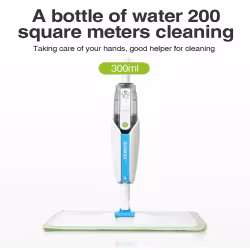 Washable Mat Spray Mop - Superfine Fiber Mop With 300ML Reusable Bottle, Suitable For Wood, Hardwood, Laminate, Ceramic Tile, Etc
