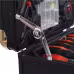 969 Piece Men's Home Repair Tool Set, Tool Box Organizer With 4 Drawers, Universal Household Tool Set With Rolling Tool Box 969 Piece Men's Home Repair Tool Set, Tool Box Organizer With 4 Drawers, Universal Household Tool Set With Rolling Tool Box