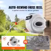 VEVOR Retractable Hose Reel Water Hose Reel Swivel Wall-Mounted