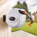VEVOR Retractable Hose Reel Water Hose Reel Swivel Wall-Mounted