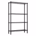Four Layer - Metal Storage Rack Without Wheels, Black Spray Painted Four Layer - Metal Storage Rack Without Wheels, Black Spray Painted