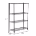 Four Layer - Metal Storage Rack Without Wheels, Black Spray Painted Four Layer - Metal Storage Rack Without Wheels, Black Spray Painted