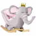 Qaba Baby Rocking Horse Elephant Rocking Chair Toddler Rocker Toy With Sound Wooden Base Seat Safety Belt For 1.5-3 Year Old, Gray Qaba Baby Rocking Horse Elephant Rocking Chair Toddler Rocker Toy With Sound Wooden Base Seat Safety Belt For 1.5-3 Year Old, Gray