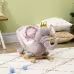 Qaba Baby Rocking Horse Elephant Rocking Chair Toddler Rocker Toy With Sound Wooden Base Seat Safety Belt For 1.5-3 Year Old, Gray Qaba Baby Rocking Horse Elephant Rocking Chair Toddler Rocker Toy With Sound Wooden Base Seat Safety Belt For 1.5-3 Year Old, Gray