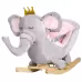 Qaba Baby Rocking Horse Elephant Rocking Chair Toddler Rocker Toy With Sound Wooden Base Seat Safety Belt For 1.5-3 Year Old, Gray Qaba Baby Rocking Horse Elephant Rocking Chair Toddler Rocker Toy With Sound Wooden Base Seat Safety Belt For 1.5-3 Year Old, Gray