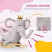 Qaba Baby Rocking Horse Elephant Rocking Chair Toddler Rocker Toy With Sound Wooden Base Seat Safety Belt For 1.5-3 Year Old, Gray Qaba Baby Rocking Horse Elephant Rocking Chair Toddler Rocker Toy With Sound Wooden Base Seat Safety Belt For 1.5-3 Year Old, Gray