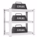 20-30 Gallon Fish Tank Stand - Metal Aquarium Stand, 34 W X 18 D X 31H Adjustable Heavy Duty Reptile Tank Stand, Adjustable 3-Tier Fish Tank Rack Shelf For Home Office, Tank Not Included