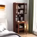 Fold-Out Convertible Writing Table, Desk Cabinet With Shelf And Drawer Multi-Function Home Office Workstation