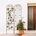 2 Pack Metal Garden Trellis Rustproof Trellis For Climbing Plants Outdoor Flower Support Brown 2 Pack Metal Garden Trellis Rustproof Trellis For Climbing Plants Outdoor Flower Support Brown