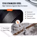 VEVOR Stainless Steel Cable Railing 500ft, Wire Rope 316 Marine Grade, Braided Cable 7x7 Strands Construction For Deck Rail Balusters Stair Handrail Porch Fence