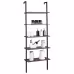 5 Floors Against The Wall Fixed Bookshelves Retro Style